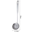 Stainless Steel Fine Mesh Fat Skimmer Spoon Strainer with Handle for Outdoor Tableware