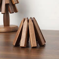 Professional Wooden Tree-Shaped Trivet Set for Hot Dishes - Insulated Coasters Ideal for Teapots and Hot Pots - Perfect Gift for Halloween and Christmas