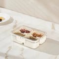 4-Grid/8-Grid Snack Box Container - Portable Travel Charcuterie Board with Lid & Refrigerator Food Storage Organizer