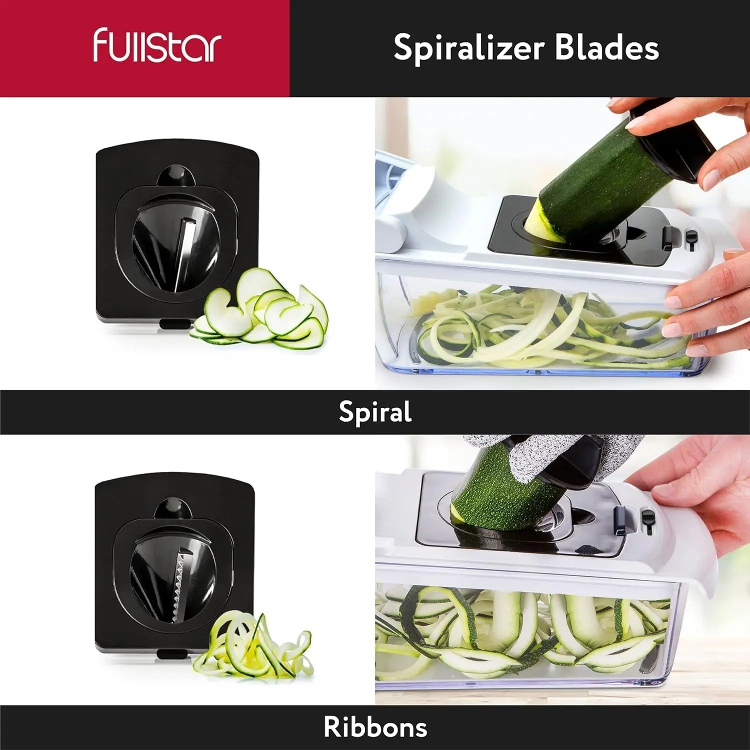 Vegetable Chopper with Container - Versatile Food Chopper and Spiral Cutter - Essential Kitchen Gadget