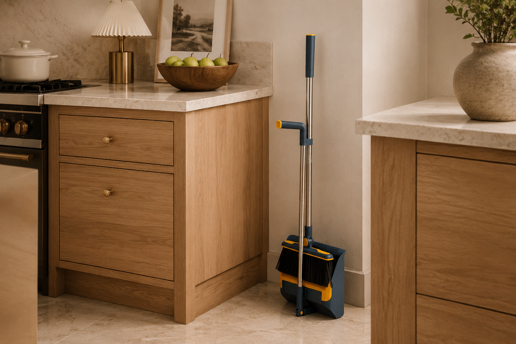 Premium Household Broom and Dustpan Set