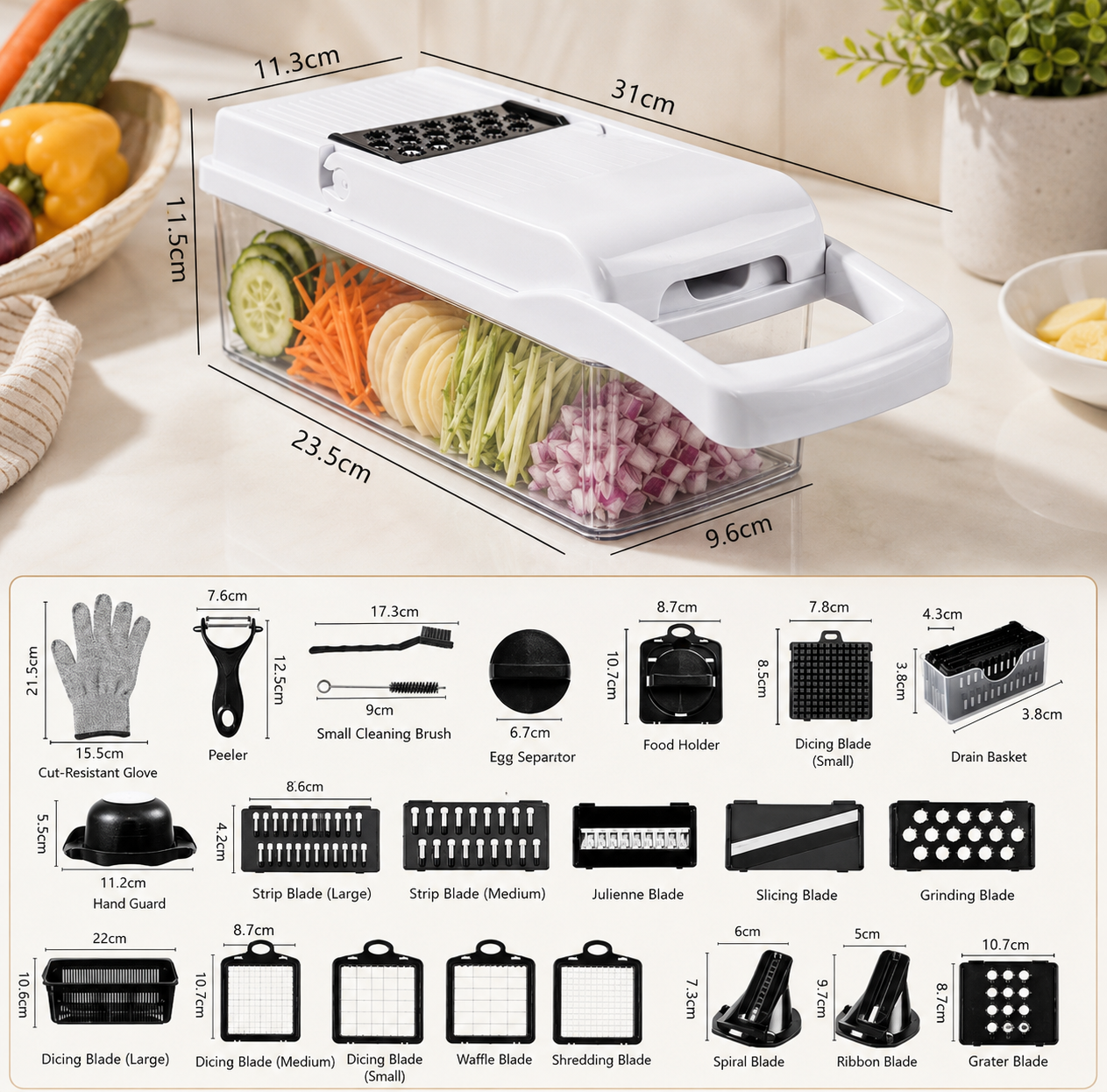Multi Functional Vegetable Chopper