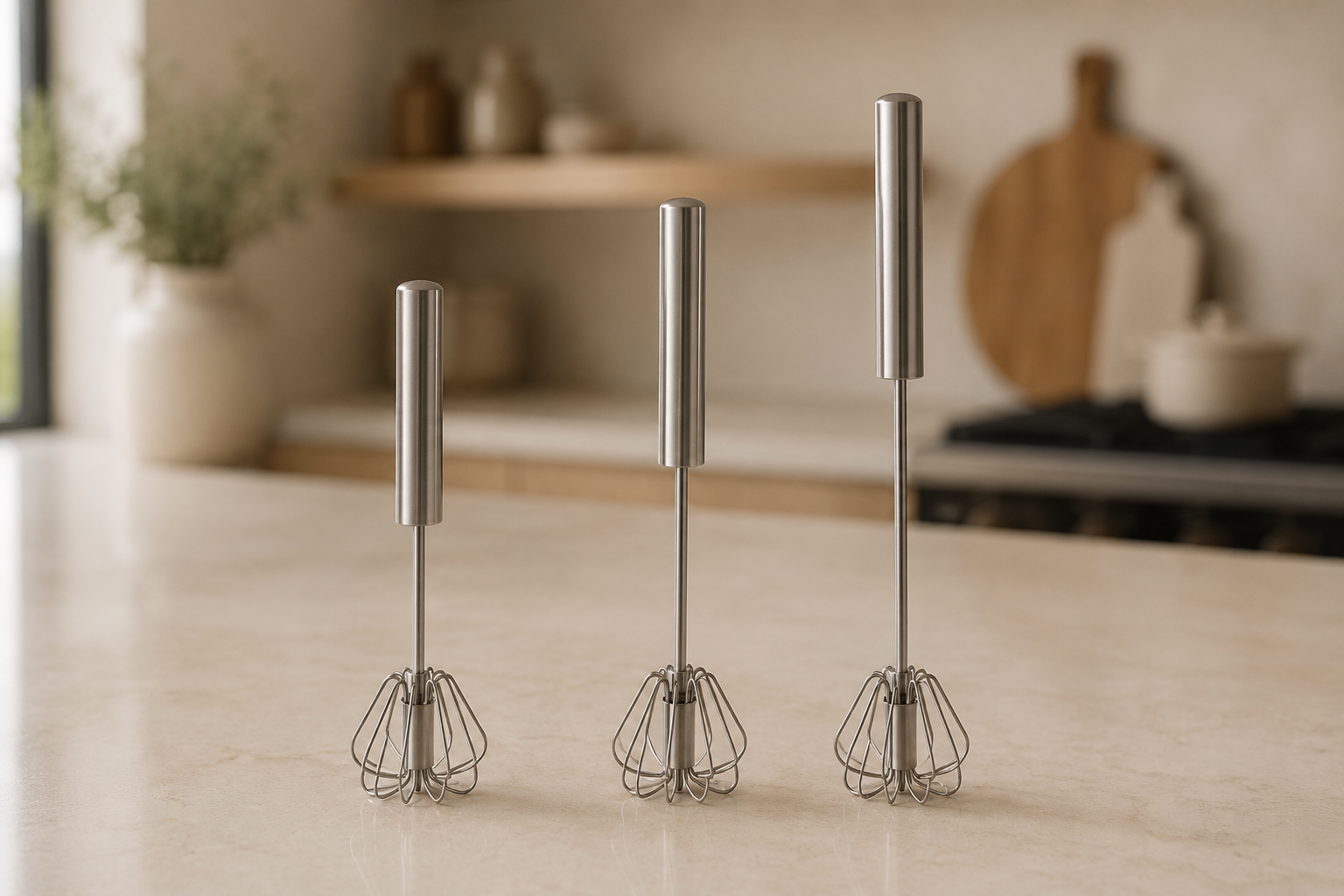 Stainless Steel Egg Beater & Hand Mixer