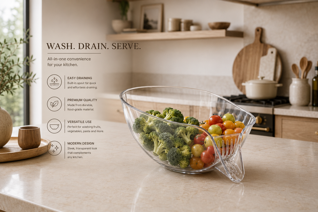 Multifunctional Plastic Drain Basket for Kitchen Sink