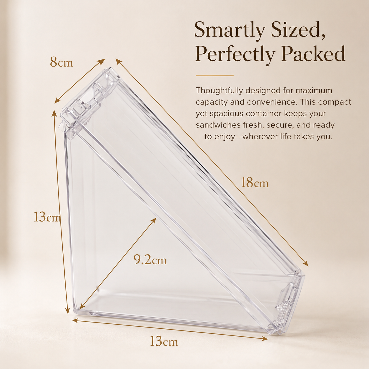 Portable Triangle Sandwich Container
