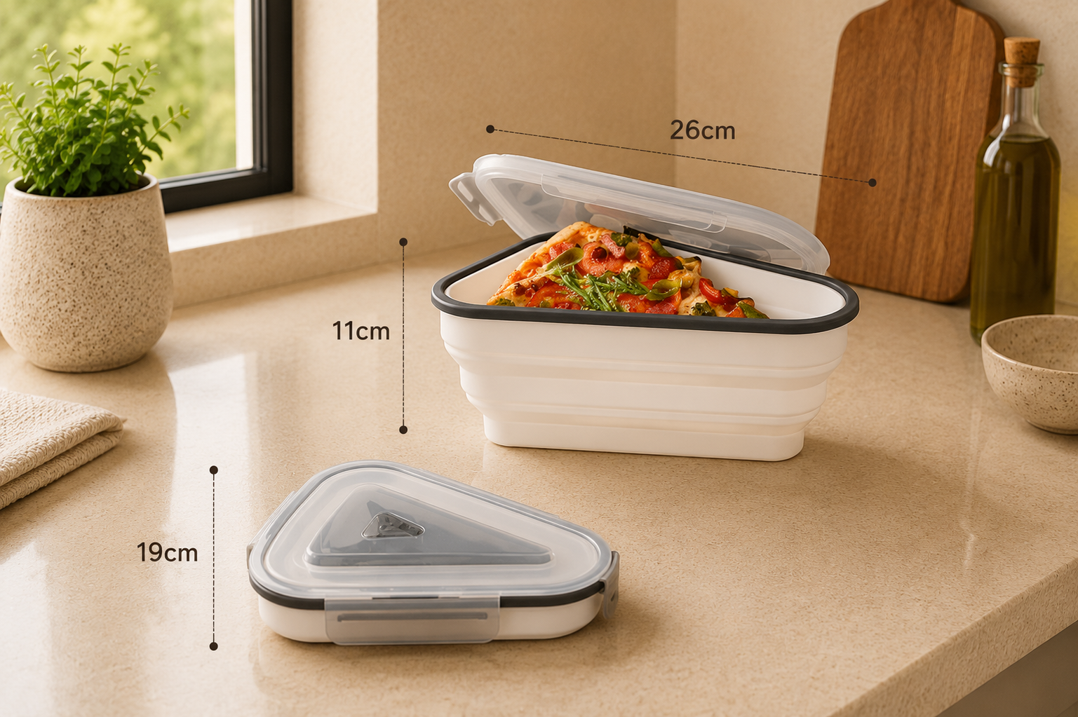 Silicone Pizza Storage Container