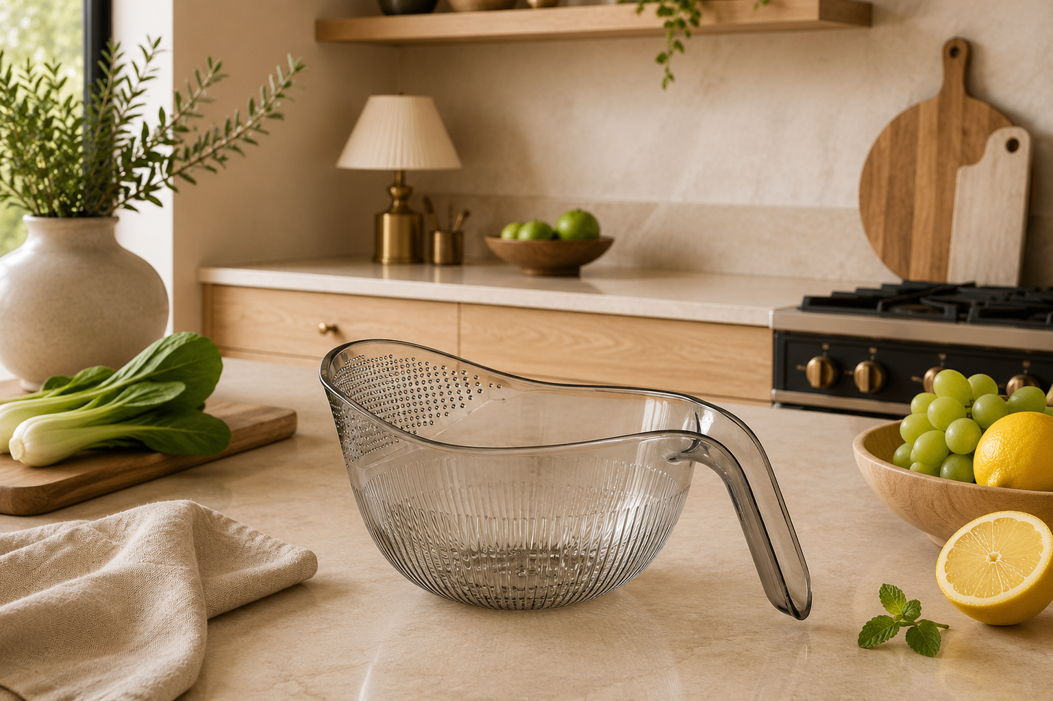 Rice Washing Bowl and Colander