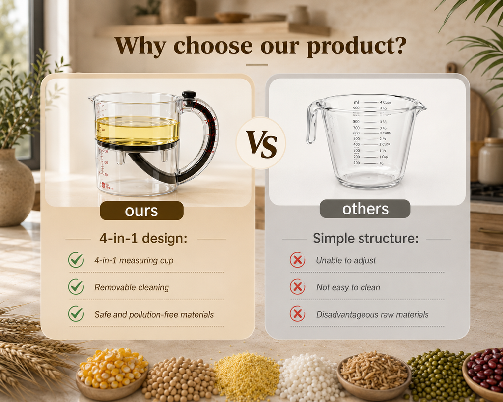 Multi-Functional Adjustable Measuring Cup