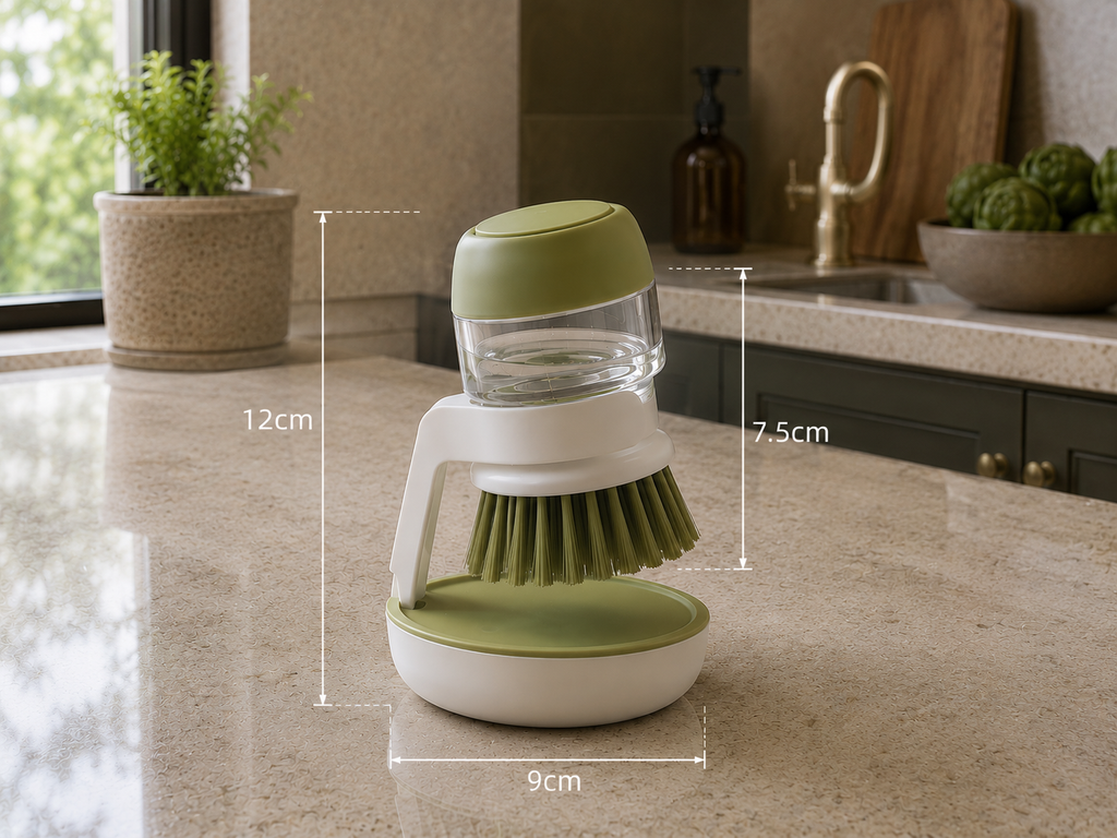 Professional Multi-Use Soap Dispensing Dish Brush