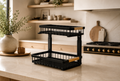 Under Sink Organizer - Sliding Pull Out Cabinet Shelf & Metal Storage Rack - 2 Pack